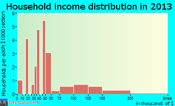 Starrucca household income distribution