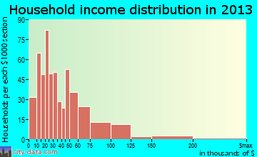 Ellwood City household income distribution