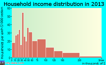 Forest Hills household income distribution