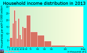 Forty Fort household income distribution