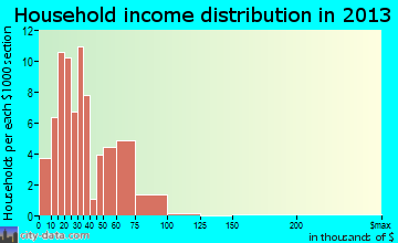 Juniata Terrace household income distribution