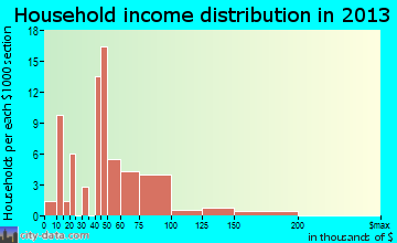 Cane Savannah household income distribution