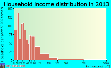 Conway household income distribution
