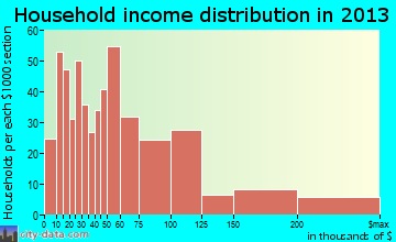Fort Mill household income distribution