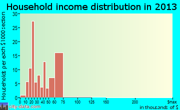 Joanna household income distribution
