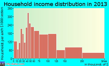 Mount Pleasant household income distribution