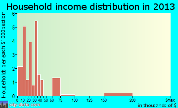 Perry household income distribution