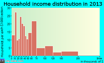Pacheco household income distribution