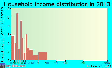 Lake Andes household income distribution