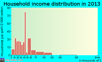 Lead household income distribution