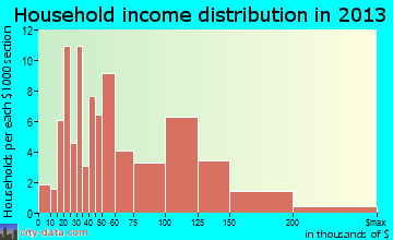 Pine Valley household income distribution