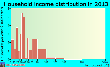 Wolsey household income distribution