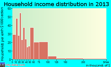 Belle Fourche household income distribution