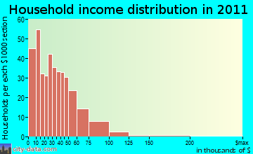 Big Spring-East View household income distribution