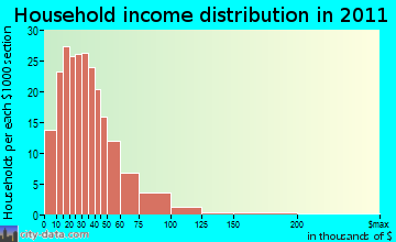 Buffalo Valley household income distribution