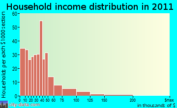 Flag Pond household income distribution