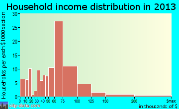 Medina household income distribution
