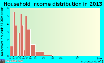 Minor Hill household income distribution