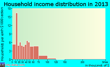 Niota household income distribution