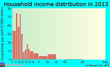 Rogersville household income distribution