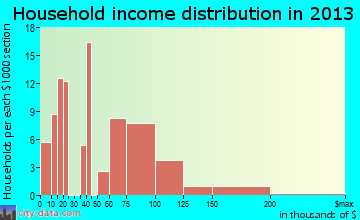 Sewanee household income distribution