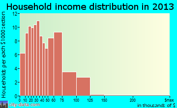 Surgoinsville household income distribution