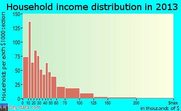 Union City household income distribution