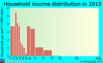 Watauga household income distribution