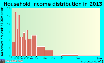 Bruceton household income distribution