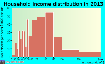 Arlington household income distribution