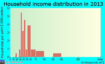 Bailey household income distribution