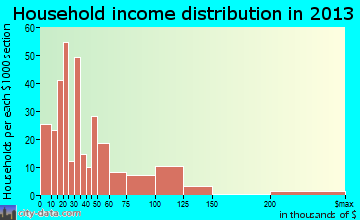 Bellville household income distribution