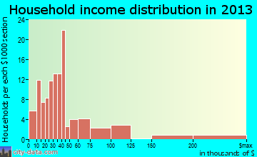 Blanco household income distribution