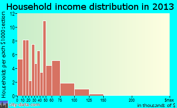Blooming Grove household income distribution