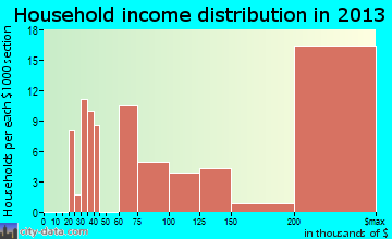 Bunker Hill Village household income distribution