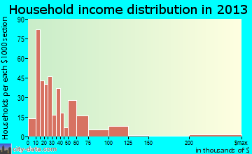 Cameron household income distribution