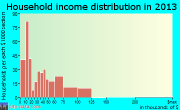 Carrizo Springs household income distribution