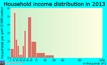 Christine household income distribution