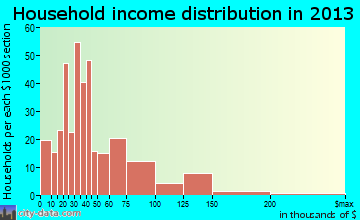 Decatur household income distribution