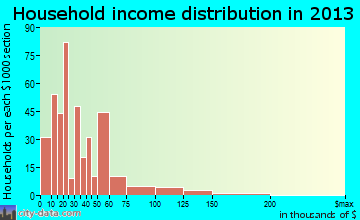 Eidson Road household income distribution