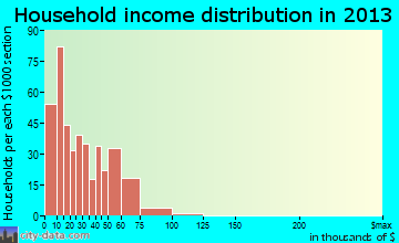 Fabens household income distribution
