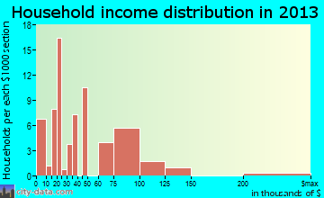 Falcon Lake Estates household income distribution