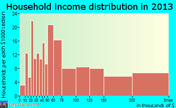 San Martin household income distribution