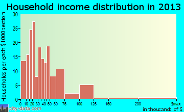 Haskell household income distribution
