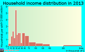 Higgins household income distribution