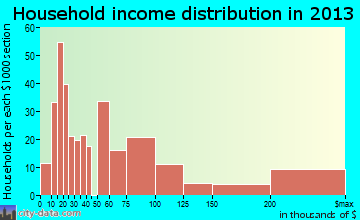 Horseshoe Bay household income distribution