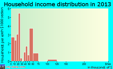 Malone household income distribution