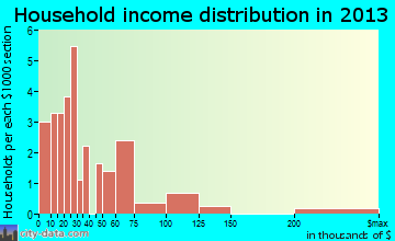 Pecan Gap household income distribution