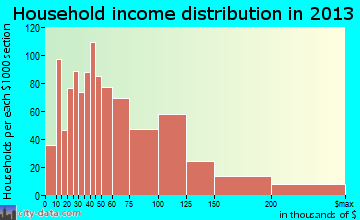 Spring Valley household income distribution