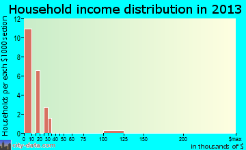 Port Mansfield household income distribution